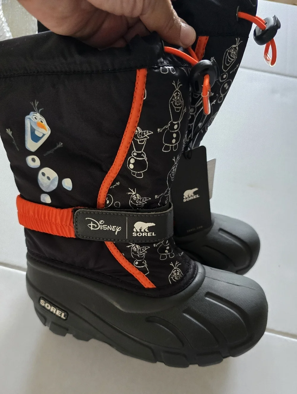 Sorel X Disney Olaf Frozen Snow Boots Size 1 For Kids